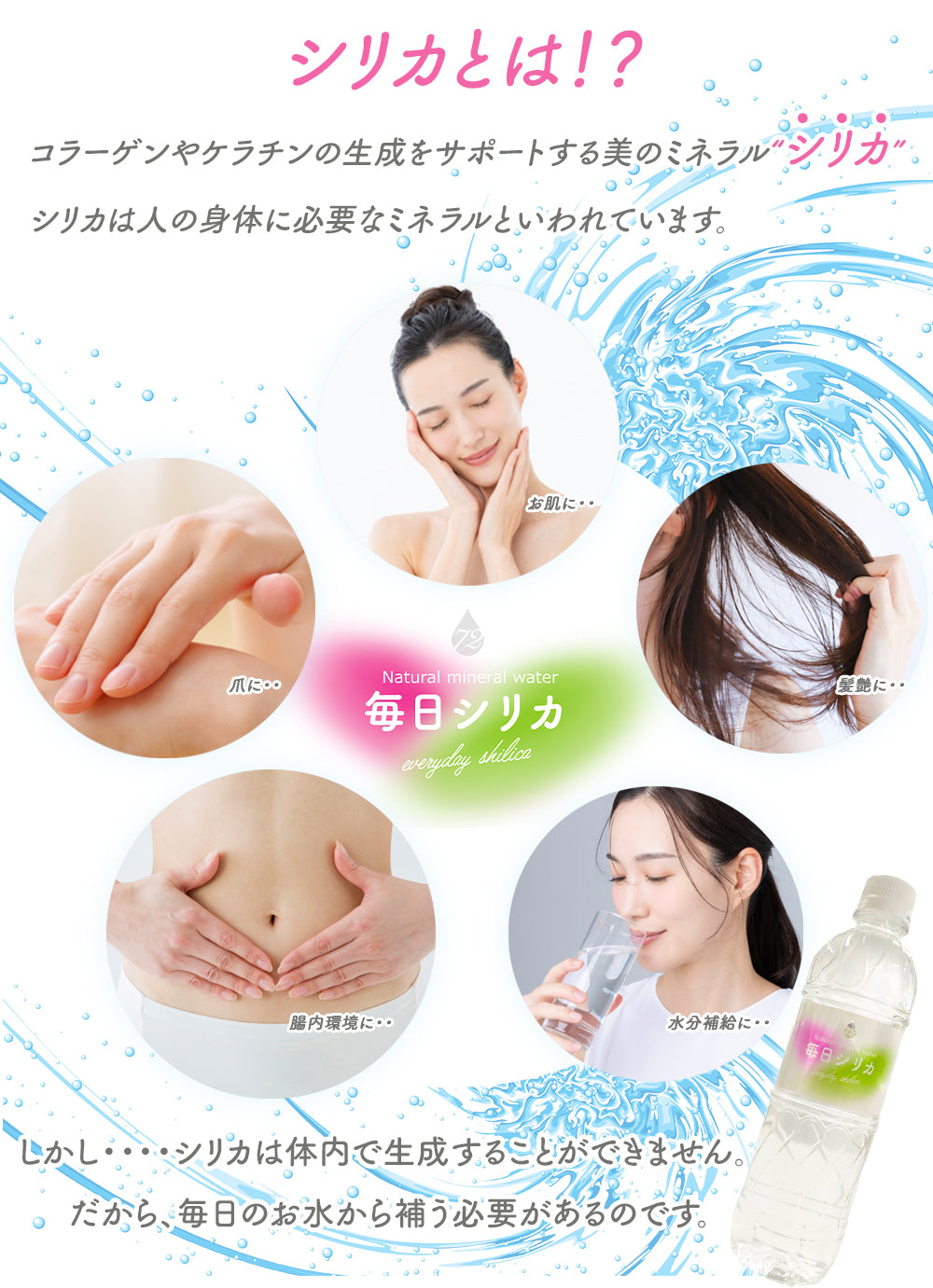シリカ水 「毎日シリカ」525ml×40本入り 大分県産【期間限定200円OFF】