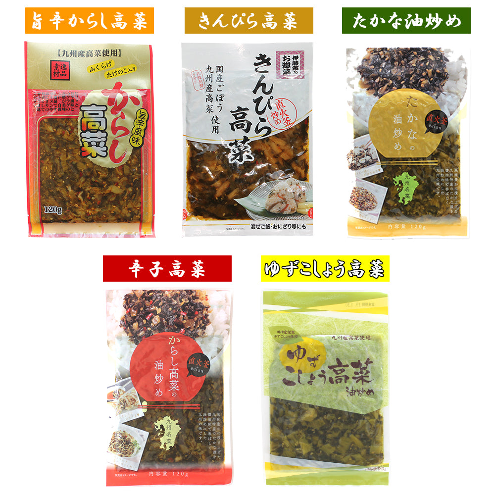 九州名菜 高菜5種セット(国産)