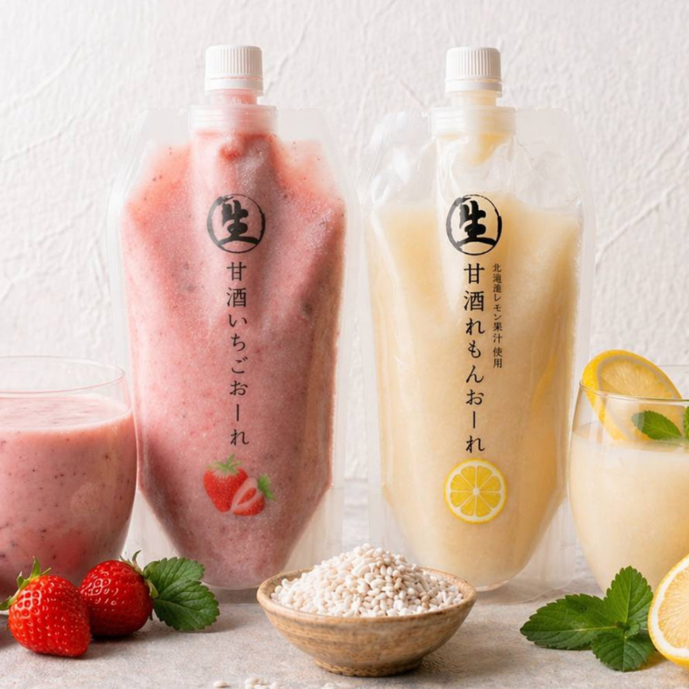 生甘酒 いちごおーれ れもんおーれ 1P 500g あまざけ 米麹 無添加 フルーツ甘酒 ノンアル アルコールゼロ 国産 伊藤家の食卓 FND-ff00281